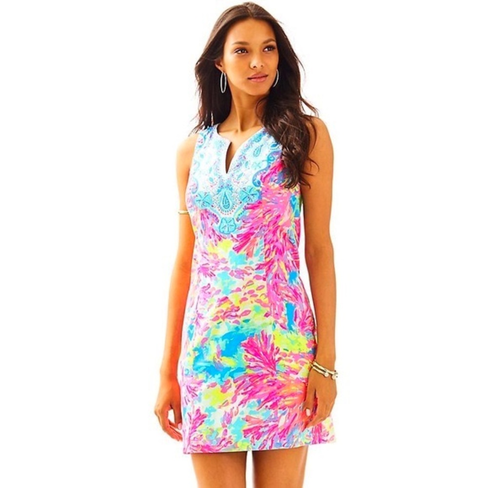 Lilly Pulitzer Fallon shift palm beach coral